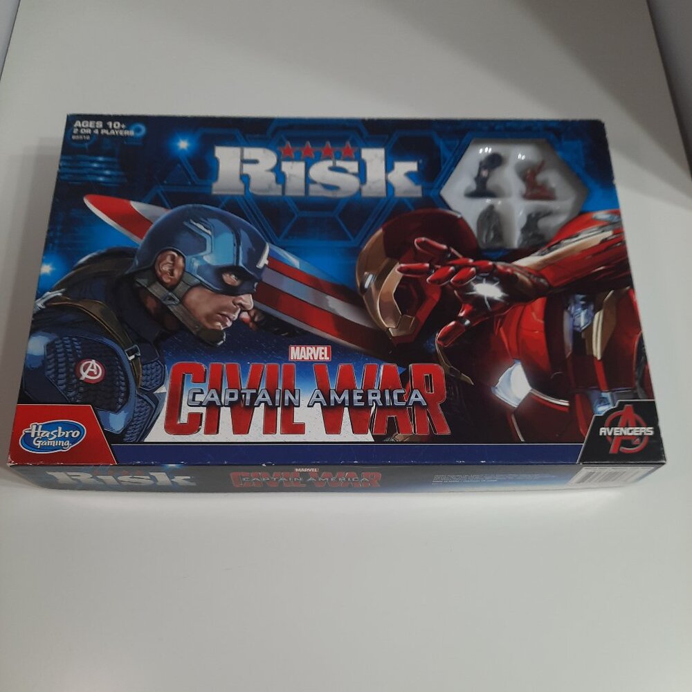 Risk: Captain America: Civil War Edition Board Game Hasbro NEW Open Box
